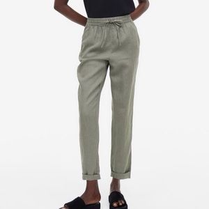 Linen Pants With Drawstring Waist